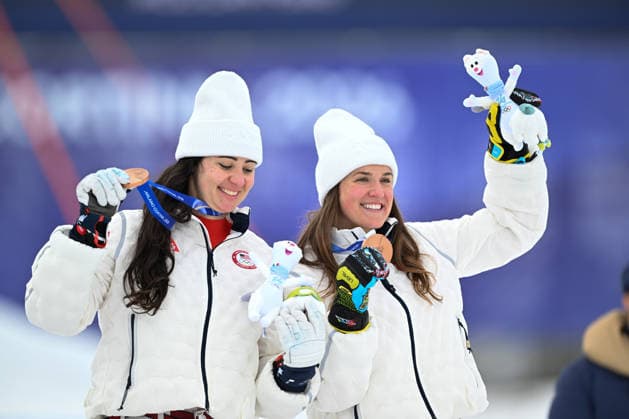Alpine Skiing - Milano Cortina 2026 Winter Olympics: Day 4 Jacqueline Wiles and Paula Moltzan from the United States participate in the Winter Olympic Games, Olympische Spiele, Olympia, OS in Cortina, Italy, on February 10, 2026, at the Tofane Alpine Skiing Centre. Cortina Veneto Italy  Copyright: xFedericoxManonix originalFilename:manoni-olympics260210_npJCb.jpg