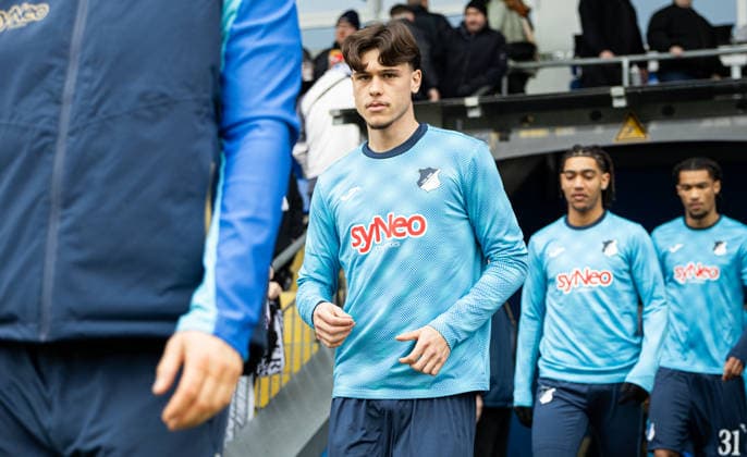 Deutschland: TSG Hoffenheim II vs FC Hansa Rostock, 23. Spieltag, 3. Liga, Dietmar-Hopp-Stadion (Sinsheim): Luca¯Erlein, (TSG¯1899¯Hoffenheim¯II, 24) Sinsheim Dietmar-Hopp-Stadion Baden-Württemberg Deutschland *** Germany TSG Hoffenheim II vs FC Hansa Rostock, Matchday 23, 3 Liga, Dietmar Hopp Stadion Sinsheim Luca¯Erlein, TSG¯1899¯Hoffenheim¯II, 24 Sinsheim Dietmar Hopp Stadion Baden Württemberg Germany Copyright: xBenedictxChristx