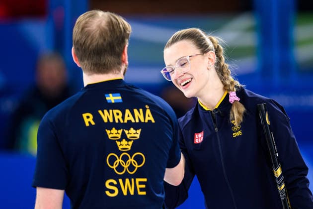 260210 Rasmus Wrana and Isabella Wrana compete in the mixed doubles curling final match between Sweden and USA during day 4 of the 2026 Winter Olympics on February 10, 2026 in Cortina. Photo: Jon Olav Nesvold BILDBYRAN COP 217 JM0787 bbeng curling Olympic Games, Olympische Spiele, Olympia, OS olympics winter olympics os ol olympiska spel vinter-os olympiske leker milano cortina 2026 milan cortina 2026 milano cortina 2026 olympic games milano cortina 2026 winter olympic games milano cortina-os milano cortina-ol vinter-ol final sverige sweden usa united states *** 260210 Rasmus Wrana and Isabella Wrana compete in the mixed doubles curling final match between Sweden and USA during day 4 of the 2026 Winter Olympics on February 10, 2026 in Cortina Photo Jon Olav Nesvold BILDBYRAN COP 217 JM0787 bbeng curling olympic games olympics winter olympics os ol olympiska spel vinter os olympiske leker milano cortina 2026 milan cortina 2026 milano cortina 2026 olympic games milano cortina 2026 winter olympic games milano cortina os milano cortina ol vinter ol final sverige sweden usa united states  Copyright: JONxOLAVxNESVOLD BB260210JE096