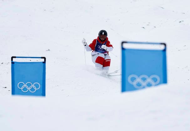 (260210) -- LIVIGNO, Feb. 10, 2026 -- Perrine Laffont of France competes during the freestyle skiing women s moguls qualification at the Milan-Cortina 2026 Olympic Winter games, Winterspiele,Spiele, Summer games in Livigno, Italy, Feb. 10, 2026. ) (MICO2026)ITALY-LIVIGNO-OLYMPIC WINTER GAMES-FREESTYLE SKIING-WOMEN S MOGULS-QUALIFICATION WangxPeng 