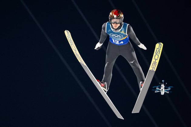 OLYMPICS - Winter Olympic Games, Olympische Spiele, Olympia, OS Milano Cortina 2026 VAL DI FIEMME,ITALY,10.FEB.26 - OLYMPICS, Ski jumping, Skispringen, Ski, nordisch - Winter Olympic Games Milano Cortina 2026, normal hill, mixed team. Image shows Ren Nikaido (JPN).  GEPAxpictures xOliverxLerch