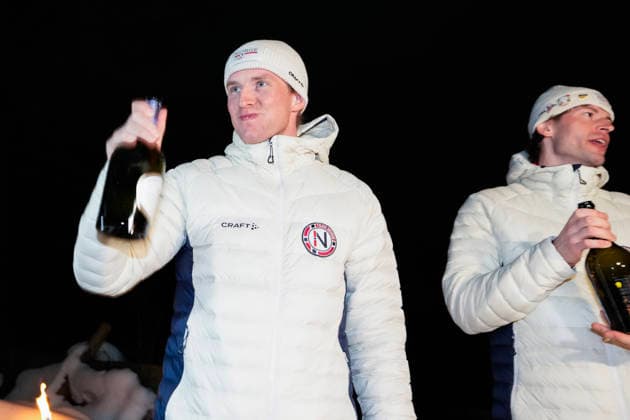 Winter Olympics in Milan Cortina 2026 Anterselva, Italy 20260210. Celebration for the gold medal of Johan Olav Botn and the bronze medal of Sturla Holm Laegreid after the men s 20km biathlon in Anterselva during the Winter Olympics in Milano Cortina 2026. Photo: Heiko Junge NTB Anterselva Italy EDITORIAL USE ONLY. RESTRICTED USE FOR BETTING COMPANIES Ref:_SPOE7D-8LsKFm8.jpg *** Winter Olympics in Milan Cortina 2026 Anterselva, Italy 20260210 Celebration for the gold medal of Johan Olav Botn and the bronze medal of Sturla Holm Laegreid after the men s 20km biathlon in Anterselva during the Winter Olympics in Milano Cortina 2026 Photo Heiko Junge NTB Anterselva Italy EDITORIAL USE ONLY RESTRICTED USE FOR BETTING COMPANIES  Copyright: xHeikoxJungex xNTBx