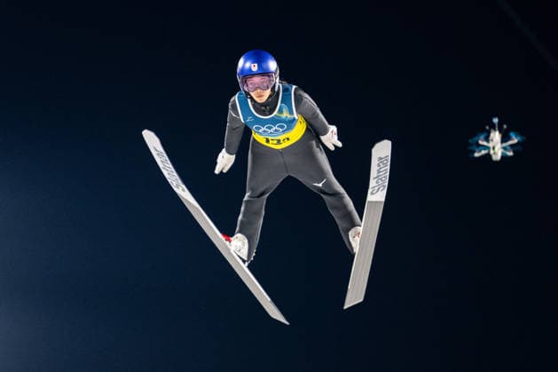 OLYMPICS - Winter Olympic Games, Olympische Spiele, Olympia, OS Milano Cortina 2026 VAL DI FIEMME,ITALY,10.FEB.26 - OLYMPICS, Ski jumping, Skispringen, Ski, nordisch - Winter Olympic Games Milano Cortina 2026, normal hill, mixed team. Image shows Sara Takanashi (JPN).  GEPAxpictures xOliverxLerch