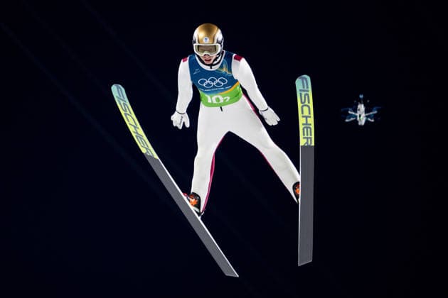OLYMPICS - Winter Olympic Games, Olympische Spiele, Olympia, OS Milano Cortina 2026 VAL DI FIEMME,ITALY,10.FEB.26 - OLYMPICS, Ski jumping, Skispringen, Ski, nordisch - Winter Olympic Games Milano Cortina 2026, normal hill, mixed team. Image shows Jan Hoerl (AUT).  GEPAxpictures xOliverxLerch