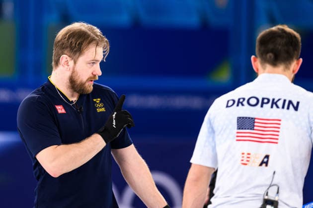 260210 Rasmus Wrana of Sweden compete in the mixed doubles curling final match between Sweden and USA during day 4 of the 2026 Winter Olympics on February 10, 2026 in Cortina. Photo: Jon Olav Nesvold BILDBYRAN COP 217 JM0787 bbeng curling Olympic Games, Olympische Spiele, Olympia, OS olympics winter olympics os ol olympiska spel vinter-os olympiske leker milano cortina 2026 milan cortina 2026 milano cortina 2026 olympic games milano cortina 2026 winter olympic games milano cortina-os milano cortina-ol vinter-ol final sverige sweden usa united states *** 260210 Rasmus Wrana of Sweden compete in the mixed doubles curling final match between Sweden and USA during day 4 of the 2026 Winter Olympics on February 10, 2026 in Cortina Photo Jon Olav Nesvold BILDBYRAN COP 217 JM0787 bbeng curling olympic games olympics winter olympics os ol olympiska spel vinter os olympiske leker milano cortina 2026 milan cortina 2026 milano cortina 2026 olympic games milano cortina 2026 winter olympic games milano cortina os milano cortina ol vinter ol final sverige sweden usa united states  Copyright: JONxOLAVxNESVOLD BB260210JE112