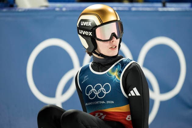 Winter Olympics in Milan Cortina 2026 Val di Fiemme, Italy 20260210. Anna Odine Strom during the 1st round of the mixed team competition in Ski jumping, Skispringen, Ski, nordisch in Predazzo during the Winter Olympics in Milano Cortina 2026. Photo: Terje Pedersen NTB Val di Fiemme Italy EDITORIAL USE ONLY. RESTRICTED USE FOR BETTING COMPANIES Ref:_SPOzRBfxKD2UI0.jpg *** Winter Olympics in Milan Cortina 2026 Val di Fiemme, Italy 20260210 Anna Odine Strom during the 1st round of the mixed team competition in ski jumping in Predazzo during the Winter Olympics in Milan Cortina 2026 Photo Terje Pedersen NTB Val di Fiemme Italy EDITORIAL USE ONLY RESTRICTED USE FOR BETTING COMPANIES  Copyright: xTerjexPedersenx xNTBx