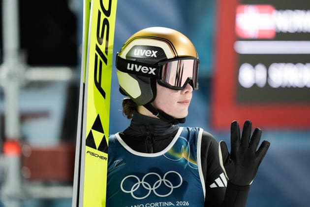 Winter Olympics in Milan Cortina 2026 Val di Fiemme, Italy 20260210. Anna Odine Strom during the 1st round of the mixed team competition in Ski jumping, Skispringen, Ski, nordisch in Predazzo during the Winter Olympics in Milano Cortina 2026. Photo: Terje Pedersen NTB Val di Fiemme Italy EDITORIAL USE ONLY. RESTRICTED USE FOR BETTING COMPANIES Ref:_SPOuMG5CjXrOsY.jpg *** Winter Olympics in Milan Cortina 2026 Val di Fiemme, Italy 20260210 Anna Odine Strom during the 1st round of the mixed team competition in ski jumping in Predazzo during the Winter Olympics in Milan Cortina 2026 Photo Terje Pedersen NTB Val di Fiemme Italy EDITORIAL USE ONLY RESTRICTED USE FOR BETTING COMPANIES  Copyright: xTerjexPedersenx xNTBx