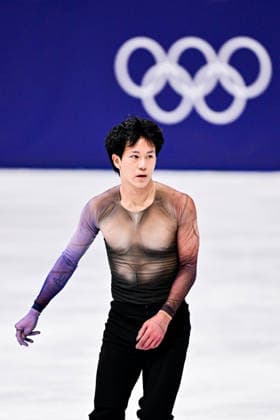 Adam SIAO HIM FA (FRA), during Men Single Skating Practice, at the Olympic Winter games, Winterspiele,Spiele, Summer games Milano Cortina 2026, at Milano Ice Skating Arena, on February 10, 2026 in Milan, Italy. Noxthirdxpartyxsales  aflo_319239677