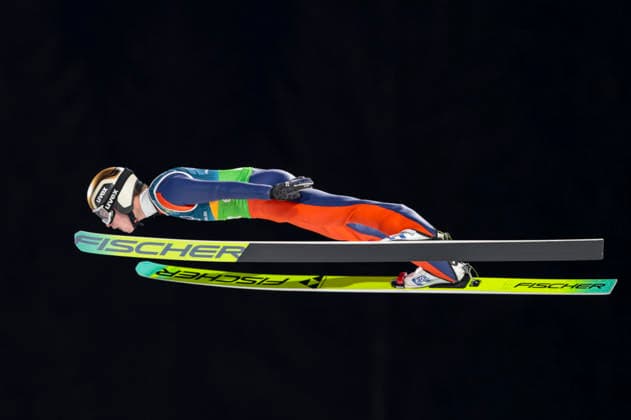 OLYMPICS - Winter Olympic Games, Olympische Spiele, Olympia, OS Milano Cortina 2026 PREDAZZO,ITALY,10.FEB.26 - OLYMPICS, Ski jumping, Skispringen, Ski, nordisch - Winter Olympic Games Milano Cortina 2026, normal hill, mixed team. Image shows Vilho Palosaari (FIN).  GEPAxpictures xMatthiasxTrinkl