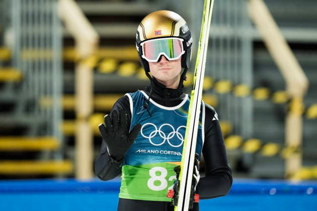 Winter Olympics in Milan Cortina 2026 Val di Fiemme, Italy 20260210. Kristoffer Eriksen Sundal during the 1st round of the mixed team competition in Ski jumping, Skispringen, Ski, nordisch in Predazzo during the Winter Olympics in Milano Cortina 2026. Photo: Terje Pedersen NTB Val di Fiemme Italy EDITORIAL USE ONLY. RESTRICTED USE FOR BETTING COMPANIES Ref:_SPOoFBHyDxG96I.jpg *** Winter Olympics in Milan Cortina 2026 Val di Fiemme, Italy 20260210 Kristoffer Eriksen Sundal during the 1st round of the mixed team competition in ski jumping in Predazzo during the Winter Olympics in Milan Cortina 2026 Photo Terje Pedersen NTB Val di Fiemme Italy EDITORIAL USE ONLY RESTRICTED USE FOR BETTING COMPANIES  Copyright: xTerjexPedersenx xNTBx