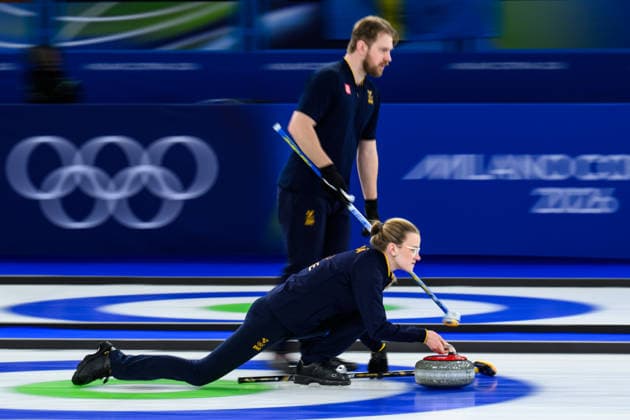 260210 Isabella Wrana and Rasmus Wrana of Sweden compete in the mixed doubles curling final match between Sweden and USA during day 4 of the 2026 Winter Olympics on February 10, 2026 in Cortina. Photo: Joel Marklund BILDBYRAN kod JM JM0787 bbeng curling Olympic Games, Olympische Spiele, Olympia, OS olympics winter olympics os ol olympiska spel vinter-os olympiske leker milano cortina 2026 milan cortina 2026 milano cortina 2026 olympic games milano cortina 2026 winter olympic games milano cortina-os milano cortina-ol vinter-ol final sverige sweden usa united states *** 260210 Isabella Wrana and Rasmus Wrana of Sweden compete in the mixed doubles curling final match between Sweden and USA during day 4 of the 2026 Winter Olympics on February 10, 2026 in Cortina Photo Joel Marklund BILDBYRAN kod JM JM0787 bbeng curling olympic games olympics winter olympics os ol olympiska spel vinter os olympiske leker milano cortina 2026 milan cortina 2026 milano cortina 2026 olympic games milano cortina 2026 winter olympic games milano cortina os milano cortina ol vinter ol final sverige sweden usa united states  Copyright: JOELxMARKLUND BB260210JM204