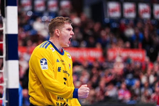 Jubel nach Parade Robin Haug (Handball Verein Hamburg, 16) GER, Handball Sport Verein Hamburg vs. SC DHfK Leipzig, Handball, 1. Bundesliga, Spieltag 20, Saison 2025 2026, 10.02.2026 GER, Handball Sport Verein Hamburg vs. SC DHfK Leipzig, Handball, 1. Bundesliga, Spieltag 20, Saison 2025 2026, 10.02.2026 Hamburg Copyright: xEibner-Pressefoto MarcelxvonxFehrnx EP_MFN