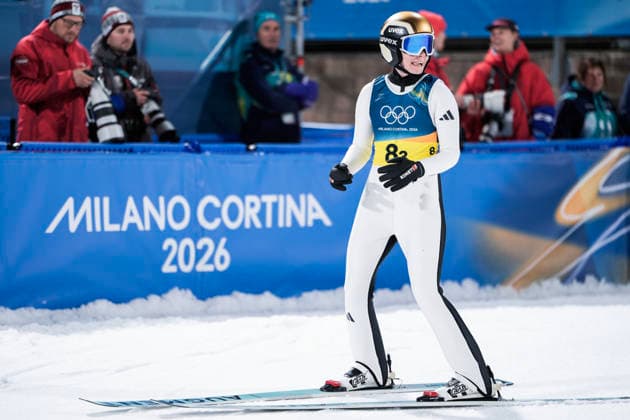 Winter Olympics in Milan Cortina 2026 Val di Fiemme, Italy 20260210. Eirin Maria Kvandal during the 1st round of the mixed team competition in Ski jumping, Skispringen, Ski, nordisch in Predazzo during the Winter Olympics in Milano Cortina 2026. Photo: Terje Pedersen NTB Val di Fiemme Italy EDITORIAL USE ONLY. RESTRICTED USE FOR BETTING COMPANIES Ref:_SPORofRhZNyzlk.jpg *** Winter Olympics in Milan Cortina 2026 Val di Fiemme, Italy 20260210 Eirin Maria Kvandal during the 1st round of the mixed team competition in ski jumping in Predazzo during the Winter Olympics in Milano Cortina 2026 Photo Terje Pedersen NTB Val di Fiemme Italy EDITORIAL USE ONLY RESTRICTED USE FOR BETTING COMPANIES  Copyright: xTerjexPedersenx xNTBx