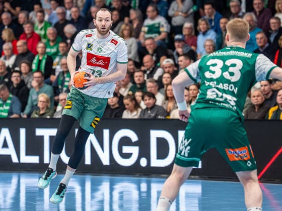 Alexander Weck (GWD Minden, 73) am Ball, Frisch Auf Goeppingen vs. GWD Minden, Handball, 1. Bundesliga, Herren, Spielzeit 2025 2026, 10.02.2026, Frisch Auf Goeppingen vs. GWD Minden, Handball, 1. Bundesliga, Herren, Spielzeit 2025 2026, 10.02.2026 Goeppingen Copyright: xEibner-Pressefoto MichaelxSchmidx EP_MST