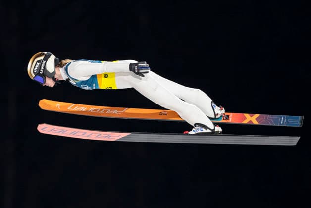 OLYMPICS - Winter Olympic Games, Olympische Spiele, Olympia, OS Milano Cortina 2026 PREDAZZO,ITALY,10.FEB.26 - OLYMPICS, Ski jumping, Skispringen, Ski, nordisch - Winter Olympic Games Milano Cortina 2026, normal hill, mixed team. Image shows Jenny Rautionaho (FIN).  GEPAxpictures xMatthiasxTrinkl