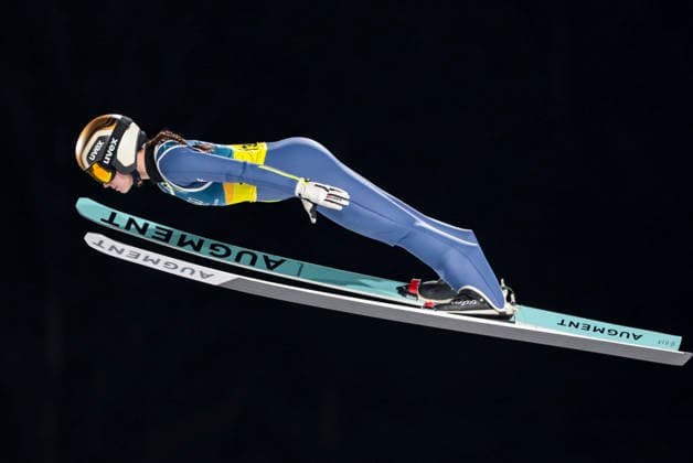 OLYMPICS - Winter Olympic Games, Olympische Spiele, Olympia, OS Milano Cortina 2026 PREDAZZO,ITALY,10.FEB.26 - OLYMPICS, Ski jumping, Skispringen, Ski, nordisch - Winter Olympic Games Milano Cortina 2026, normal hill, mixed team. Image shows Anna Twardosz (POL).  GEPAxpictures xMatthiasxTrinkl