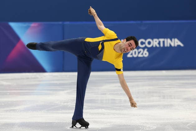 February 10, 2026, Milan, Lombardy, Italy: Given Minion s music permission after days of legal wrangling and online outcry, TOMAS GUARINO SABATE performs his Men s Single Skating short program of the Figure skating, Eiskunstlauf Team Event at the Milano Cortina 2026 Winter Olympic Games, Olympische Spiele, Olympia, OS Milan Italy - ZUMAc179 20260210_oly_c179_188 Copyright: xMickaelxChavetx