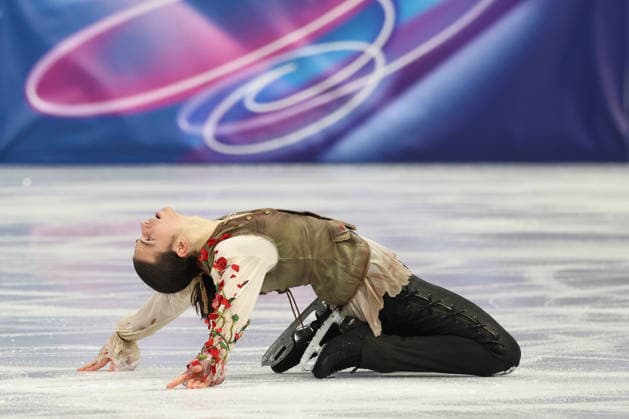 February 10, 2026, Milan, Lombardy, Italy: PETR GUMMENIK of the Individual Neutral Athletes team (AIN) in the Men s Single Skating short program of the Figure skating, Eiskunstlauf Team Event at the Milano Cortina 2026 Winter Olympic Games, Olympische Spiele, Olympia, OS Milan Italy - ZUMAc179 20260210_oly_c179_193 Copyright: xMickaelxChavetx