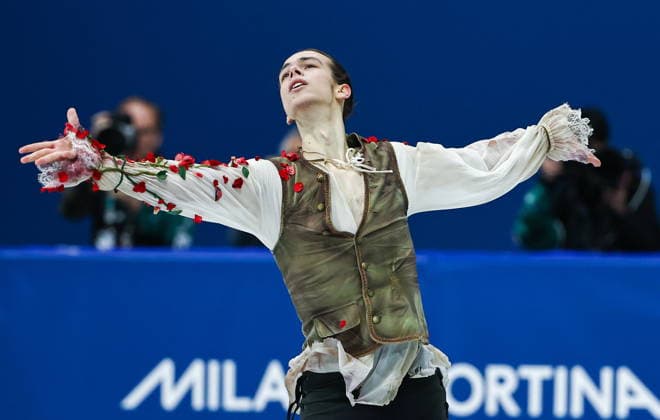 ITALY, MILAN - FEBRUARY 10, 2026: Petr Gumennik of Russia performs his short programme during the 2026 Winter Olympic Games, Olympische Spiele, Olympia, OS at the Milano Ice Skating Arena 2026 Winter Olympics: Figure skating, Eiskunstlauf  - ZUMAt113 20260210_zaa_t113_626 Copyright: xMikhailxTereshchenkox