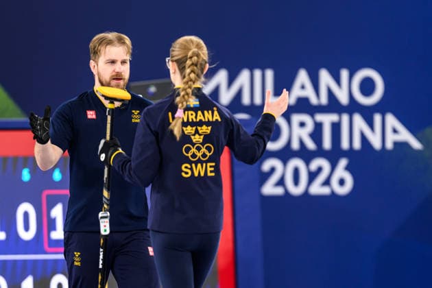260210 Rasmus Wrana and Isabella Wrana celebrate in the mixed doubles curling final match between Sweden and USA during day 4 of the 2026 Winter Olympics on February 10, 2026 in Cortina. Photo: Jon Olav Nesvold BILDBYRAN COP 217 JM0787 bbeng curling Olympic Games, Olympische Spiele, Olympia, OS olympics winter olympics os ol olympiska spel vinter-os olympiske leker milano cortina 2026 milan cortina 2026 milano cortina 2026 olympic games milano cortina 2026 winter olympic games milano cortina-os milano cortina-ol vinter-ol final sverige sweden usa united states jubel *** 260210 Rasmus Wrana and Isabella Wrana celebrate in the mixed doubles curling final match between Sweden and USA during day 4 of the 2026 Winter Olympics on February 10, 2026 in Cortina Photo Jon Olav Nesvold BILDBYRAN COP 217 JM0787 bbeng curling olympic games olympics winter olympics os ol olympiska spel vinter os olympiske leker milano cortina 2026 milan cortina 2026 milano cortina 2026 olympic games milano cortina 2026 winter olympic games milano cortina os milano cortina ol vinter ol final sverige sweden usa united states jubel  Copyright: JONxOLAVxNESVOLD BB260210JE130