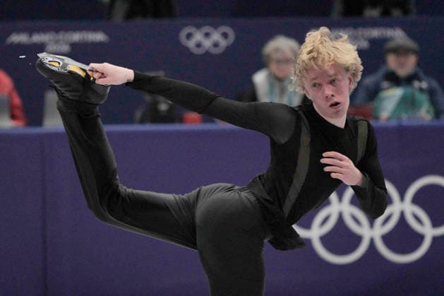 Andreas Nordeback of Sweden performs his routine during the Men s Single Short Program Figure skating, Eiskunstlauf competition at the Milano Figure Skating Arena in Milan, Italy on Tuesday, February 10, 2026.  OLY20260210184 RichardxEllis