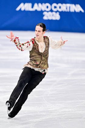 Petr GUMENNIK (AIN), during Men Single Skating Short Program, at the Olympic Winter games, Winterspiele,Spiele, Summer games Milano Cortina 2026, at Milano Ice Skating Arena, on February 10, 2026 in Milan, Italy. Noxthirdxpartyxsales  aflo_319245327