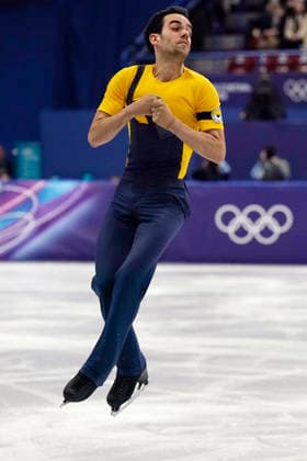 Tomas Guarino Sabate of Spain performs his routine during the Men s Single Short Program Figure skating, Eiskunstlauf competition at the Milano Figure Skating Arena in Milan, Italy on Tuesday, February 10, 2026.  OLY20260210188 RichardxEllis