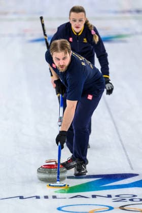 260210 Isabella Wrana and Rasmus Wrana of Sweden compete in the mixed doubles curling final match between Sweden and USA during day 4 of the 2026 Winter Olympics on February 10, 2026 in Cortina. Photo: Joel Marklund BILDBYRAN kod JM JM0787 bbeng curling Olympic Games, Olympische Spiele, Olympia, OS olympics winter olympics os ol olympiska spel vinter-os olympiske leker milano cortina 2026 milan cortina 2026 milano cortina 2026 olympic games milano cortina 2026 winter olympic games milano cortina-os milano cortina-ol vinter-ol final sverige sweden usa united states *** 260210 Isabella Wrana and Rasmus Wrana of Sweden compete in the mixed doubles curling final match between Sweden and USA during day 4 of the 2026 Winter Olympics on February 10, 2026 in Cortina Photo Joel Marklund BILDBYRAN kod JM JM0787 bbeng curling olympic games olympics winter olympics os ol olympiska spel vinter os olympiske leker milano cortina 2026 milan cortina 2026 milano cortina 2026 olympic games milano cortina 2026 winter olympic games milano cortina os milano cortina ol vinter ol final sverige sweden usa united states  Copyright: JOELxMARKLUND BB260210JM211