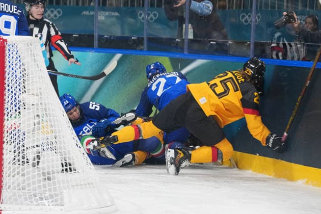 Women™s Ice hockey, Eishockey Italy - Germany at the Milano Cortina 2026 Winter Olympics, in Milan (Italy) February 10, 2026 (Photo Gian Mattia D Alberto LaPresse)  Copyright: xGianxMattiaxD Alberto LaPressex