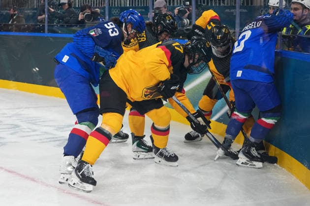 Women™s Ice hockey, Eishockey Italy - Germany at the Milano Cortina 2026 Winter Olympics, in Milan (Italy) February 10, 2026 (Photo Gian Mattia D Alberto LaPresse)  Copyright: xGianxMattiaxD Alberto LaPressex