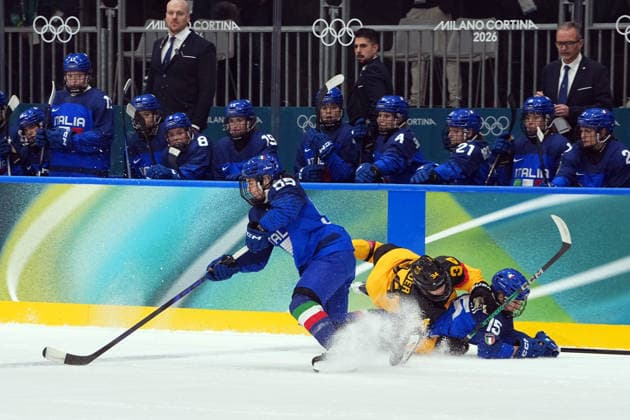 Women™s Ice hockey, Eishockey Italy - Germany at the Milano Cortina 2026 Winter Olympics, in Milan (Italy) February 10, 2026 (Photo Gian Mattia D Alberto LaPresse)  Copyright: xGianxMattiaxD Alberto LaPressex