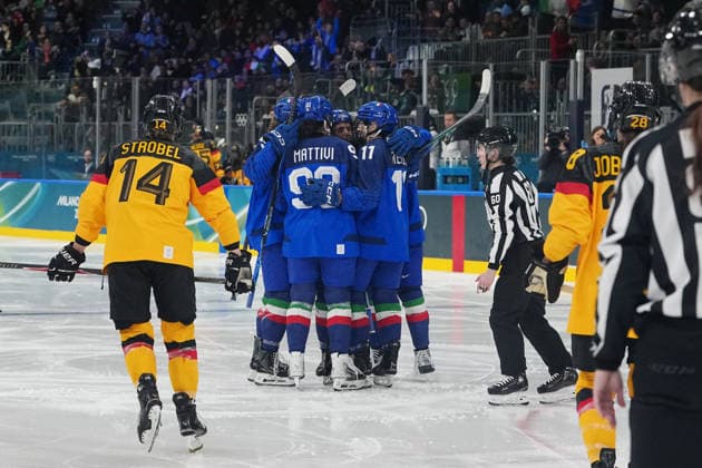 Women™s Ice hockey, Eishockey Italy - Germany at the Milano Cortina 2026 Winter Olympics, in Milan (Italy) February 10, 2026 (Photo Gian Mattia D Alberto LaPresse)  Copyright: xGianxMattiaxD Alberto LaPressex