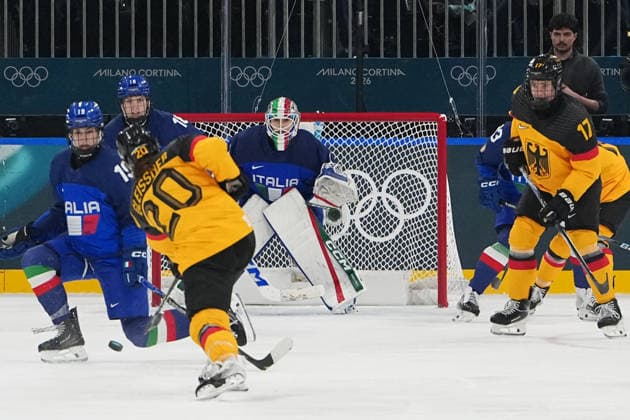 Women™s Ice hockey, Eishockey Italy - Germany at the Milano Cortina 2026 Winter Olympics, in Milan (Italy) February 10, 2026 (Photo Gian Mattia D Alberto LaPresse)  Copyright: xGianxMattiaxD Alberto LaPressex