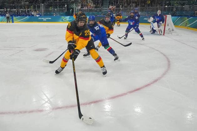 Women™s Ice hockey, Eishockey Italy - Germany at the Milano Cortina 2026 Winter Olympics, in Milan (Italy) February 10, 2026 (Photo Gian Mattia D Alberto LaPresse)  Copyright: xGianxMattiaxD Alberto LaPressex