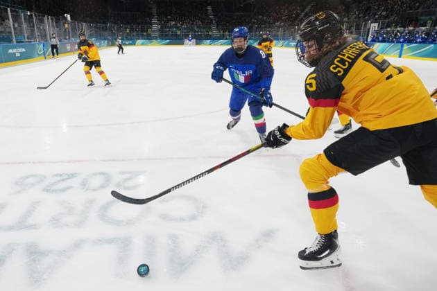 Women™s Ice hockey, Eishockey Italy - Germany at the Milano Cortina 2026 Winter Olympics, in Milan (Italy) February 10, 2026 (Photo Gian Mattia D Alberto LaPresse)  Copyright: xGianxMattiaxD Alberto LaPressex