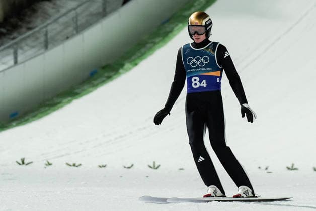 Winter Olympics in Milan Cortina 2026 Val di Fiemme, Italy 20260210. Eirin Maria Kvandal during the 1st round of the mixed team competition in Ski jumping, Skispringen, Ski, nordisch in Predazzo during the Winter Olympics in Milano Cortina 2026. Photo: Terje Pedersen NTB Val di Fiemme Italy EDITORIAL USE ONLY. RESTRICTED USE FOR BETTING COMPANIES Ref:_SPOcX7UoZXqvD8.jpg *** Winter Olympics in Milan Cortina 2026 Val di Fiemme, Italy 20260210 Eirin Maria Kvandal during the 1st round of the mixed team competition in ski jumping in Predazzo during the Winter Olympics in Milano Cortina 2026 Photo Terje Pedersen NTB Val di Fiemme Italy EDITORIAL USE ONLY RESTRICTED USE FOR BETTING COMPANIES  Copyright: xTerjexPedersenx xNTBx