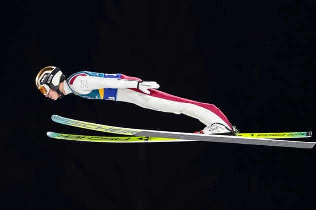 OLYMPICS - Winter Olympic Games, Olympische Spiele, Olympia, OS Milano Cortina 2026 PREDAZZO,ITALY,10.FEB.26 - OLYMPICS, Ski jumping, Skispringen, Ski, nordisch - Winter Olympic Games Milano Cortina 2026, normal hill, mixed team. Image shows Stephan Embacher (AUT).  GEPAxpictures xMatthiasxTrinkl