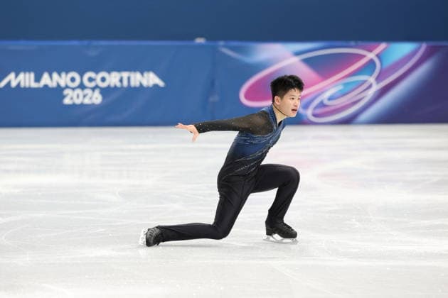 Winter Olympics - Men s Single Skating - Short Program Taiwanese figure skater, Li Yu-Hsiang of Team Chinese Taipei competes in Men s Single Skating - Short Program on day four of the Milano Cortina 2026 Winter Olympic Games, Olympische Spiele, Olympia, OS at Milano Ice Skating Arena on February 10, 2026 in Milan, Italy. Photo by Alexis Jumeau ABACAPRESS.COM Milan Italy  Copyright: xJumeauxAlexis ABACAx