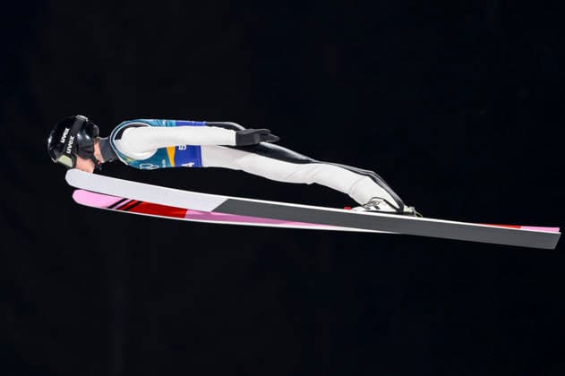 OLYMPICS - Winter Olympic Games, Olympische Spiele, Olympia, OS Milano Cortina 2026 PREDAZZO,ITALY,10.FEB.26 - OLYMPICS, Ski jumping, Skispringen, Ski, nordisch - Winter Olympic Games Milano Cortina 2026, normal hill, mixed team. Image shows Tate Frantz (USA).  GEPAxpictures xMatthiasxTrinkl