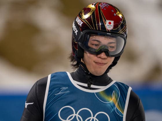 OLYMPICS - Winter Olympic Games, Olympische Spiele, Olympia, OS Milano Cortina 2026 VAL DI FIEMME,ITALY,10.FEB.26 - OLYMPICS, Ski jumping, Skispringen, Ski, nordisch - Winter Olympic Games Milano Cortina 2026, normal hill, mixed team. Image shows Ren Nikaido (JPN).  GEPAxpictures xOliverxLerch