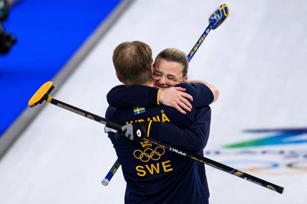 260210 Rasmus Wrana and Isabella Wrana celebrate after winning the mixed doubles curling final match between Sweden and USA during day 4 of the 2026 Winter Olympics on February 10, 2026 in Cortina. Photo: Joel Marklund BILDBYRAN kod JM JM0787 bbeng curling Olympic Games, Olympische Spiele, Olympia, OS olympics winter olympics os ol olympiska spel vinter-os olympiske leker milano cortina 2026 milan cortina 2026 milano cortina 2026 olympic games milano cortina 2026 winter olympic games milano cortina-os milano cortina-ol vinter-ol final sverige sweden usa united states gold guld jubel *** 260210 Rasmus Wrana and Isabella Wrana celebrate after winning the mixed doubles curling final match between Sweden and USA during day 4 of the 2026 Winter Olympics on February 10, 2026 in Cortina Photo Joel Marklund BILDBYRAN kod JM JM0787 bbeng curling olympic games olympics winter olympics os ol olympiska spel vinter os olympiske leker milano cortina 2026 milan cortina 2026 milano cortina 2026 olympic games milano cortina 2026 winter olympic games milano cortina os milano cortina ol vinter ol final sverige sweden usa united states gold gold jubel  Copyright: JOELxMARKLUND BB260210JM215