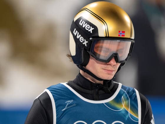OLYMPICS - Winter Olympic Games, Olympische Spiele, Olympia, OS Milano Cortina 2026 VAL DI FIEMME,ITALY,10.FEB.26 - OLYMPICS, Ski jumping, Skispringen, Ski, nordisch - Winter Olympic Games Milano Cortina 2026, normal hill, mixed team. Image shows Marius Lindvik (NOR).  GEPAxpictures xOliverxLerch
