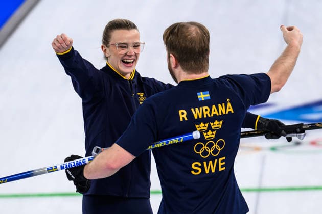 260210 Rasmus Wrana and Isabella Wrana of Sweden celebrate after winning the mixed doubles curling final match between Sweden and USA during day 4 of the 2026 Winter Olympics on February 10, 2026 in Cortina. Photo: Joel Marklund BILDBYRAN kod JM JM0787 bbeng curling Olympic Games, Olympische Spiele, Olympia, OS olympics winter olympics os ol olympiska spel vinter-os olympiske leker milano cortina 2026 milan cortina 2026 milano cortina 2026 olympic games milano cortina 2026 winter olympic games milano cortina-os milano cortina-ol vinter-ol final sverige sweden usa united states gold guld jubel *** 260210 Rasmus Wrana and Isabella Wrana of Sweden celebrate after winning the mixed doubles curling final match between Sweden and USA during day 4 of the 2026 Winter Olympics on February 10, 2026 in Cortina Photo Joel Marklund BILDBYRAN kod JM JM0787 bbeng curling olympic games olympics winter olympics os ol olympiska spel vinter os olympiske leker milano cortina 2026 milan cortina 2026 milano cortina 2026 olympic games milano cortina 2026 winter olympic games milano cortina os milano cortina ol vinter ol final sverige sweden usa united states gold gold jubel  Copyright: JOELxMARKLUND BB260210JM218