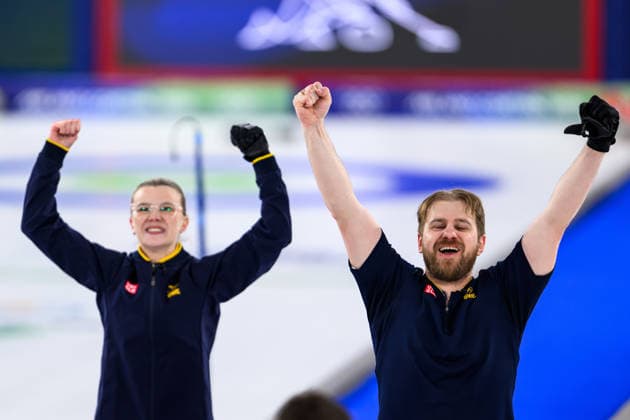 260210 Isabella Wrana and Rasmus Wrana celebrate after winning the mixed doubles curling final match between Sweden and USA during day 4 of the 2026 Winter Olympics on February 10, 2026 in Cortina. Photo: Joel Marklund BILDBYRAN kod JM JM0787 bbeng curling Olympic Games, Olympische Spiele, Olympia, OS olympics winter olympics os ol olympiska spel vinter-os olympiske leker milano cortina 2026 milan cortina 2026 milano cortina 2026 olympic games milano cortina 2026 winter olympic games milano cortina-os milano cortina-ol vinter-ol final sverige sweden usa united states gold guld jubel *** 260210 Isabella Wrana and Rasmus Wrana celebrate after winning the mixed doubles curling final match between Sweden and USA during day 4 of the 2026 Winter Olympics on February 10, 2026 in Cortina Photo Joel Marklund BILDBYRAN kod JM JM0787 bbeng curling olympic games olympics winter olympics os ol olympiska spel vinter os olympiske leker milano cortina 2026 milan cortina 2026 milano cortina 2026 olympic games milano cortina 2026 winter olympic games milano cortina os milano cortina ol vinter ol final sverige sweden usa united states gold guld jubel  Copyright: JOELxMARKLUND BB260210JM222