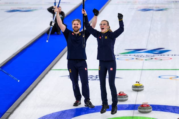 260210 Rasmus Wrana and Isabella Wrana of Sweden celebrate after winning the mixed doubles curling final match between Sweden and USA during day 4 of the 2026 Winter Olympics on February 10, 2026 in Cortina. Photo: Joel Marklund BILDBYRAN kod JM JM0787 bbeng curling Olympic Games, Olympische Spiele, Olympia, OS olympics winter olympics os ol olympiska spel vinter-os olympiske leker milano cortina 2026 milan cortina 2026 milano cortina 2026 olympic games milano cortina 2026 winter olympic games milano cortina-os milano cortina-ol vinter-ol final sverige sweden usa united states gold guld jubel *** 260210 Rasmus Wrana and Isabella Wrana of Sweden celebrate after winning the mixed doubles curling final match between Sweden and USA during day 4 of the 2026 Winter Olympics on February 10, 2026 in Cortina Photo Joel Marklund BILDBYRAN kod JM JM0787 bbeng curling olympic games olympics winter olympics os ol olympiska spel vinter os olympiske leker milano cortina 2026 milan cortina 2026 milano cortina 2026 olympic games milano cortina 2026 winter olympic games milano cortina os milano cortina ol vinter ol final sverige sweden usa united states gold gold jubel  Copyright: JOELxMARKLUND BB260210JM225