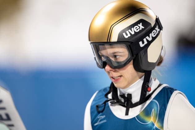OLYMPICS - Winter Olympic Games, Olympische Spiele, Olympia, OS Milano Cortina 2026 VAL DI FIEMME,ITALY,10.FEB.26 - OLYMPICS, Ski jumping, Skispringen, Ski, nordisch - Winter Olympic Games Milano Cortina 2026, normal hill, mixed team. Image shows Lisa Eder (AUT).  GEPAxpictures xOliverxLerch