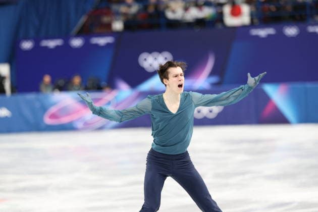 Winter Olympics - Men s Single Skating - Short Program Kyrylo Marsak of Team Ukraine competes in Men s Single Skating - Short Program on day four of the Milano Cortina 2026 Winter Olympic Games, Olympische Spiele, Olympia, OS at Milano Ice Skating Arena on February 10, 2026 in Milan, Italy. Photo by Alexis Jumeau ABACAPRESS.COM Milan Italy  Copyright: xJumeauxAlexis ABACAx