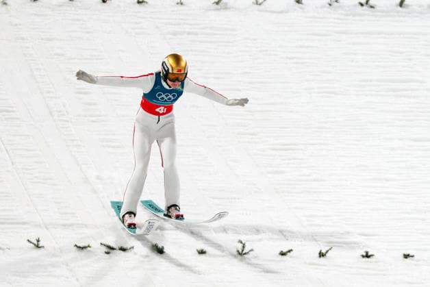 OLYMPICS - Winter Olympic Games, Olympische Spiele, Olympia, OS Milano Cortina 2026 PREDAZZO,ITALY,10.FEB.26 - OLYMPICS, Ski jumping, Skispringen, Ski, nordisch - Winter Olympic Games Milano Cortina 2026, normal hill, mixed team. Image shows Ping Zeng (CHN).  GEPAxpictures xMatthiasxTrinkl
