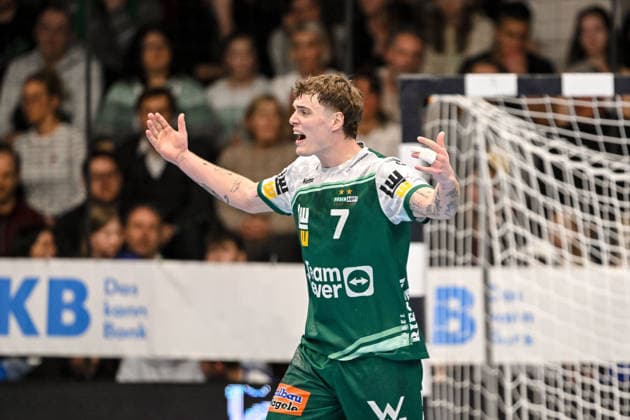 Goeppingen, Deutschland, 10.02.26: Victor Kloeve (FRISCH AUF! Goeppingen) gestikuliert, gestik waehrend des Daikin Handball Bundesliga Spiels zwischen FRISCH AUF! Goeppingen vs GWD Minden in der EWS Arena am 10. Februar 2026 in Goeppingen, Deutschland. (Foto von Harry Langer DeFodi Images) Goeppingen, Germany, 10.02.26: Victor Kloeve (FRISCH AUF! Goeppingen) gestures during the Daikin Handball Bundesliga match between FRISCH AUF! Goeppingen vs GWD Minden at EWS Arena on February 10, 2026 in Goeppingen, Germany. (Photo by Harry Langer DeFodi Images) (Photo by Harry Langer DeFodi Images) -