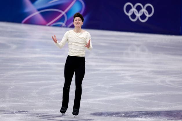 2026-02-10 Figure skating, Eiskunstlauf - Milano Cortina 2026 Winter Olympics - Day 4 MILAN, ITALY - FEBRUARY 10: Maxim Naumov of United States of America competing in the Men Single Skating - Short Program during Day 4 of Figure Skating - Milano Cortina 2026 Winter Olympics at Milano Ice Skating Arena on February 10, 2026 in Milan, Italy. (Photo by Joris Verwijst BSR Agency) Milan Italy Content not available for redistribution in The Netherlands directly or indirectly through any third parties. Copyright: xBSRxAgencyx